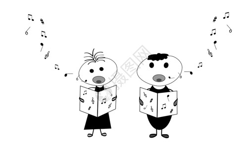 童声合唱孩子们唱歌绘画笔记问候语微笑喜悦音乐团体幼儿园孩子男生设计图片