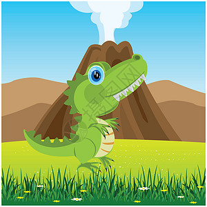 舞草龙葛莱地上的恐龙设计图片