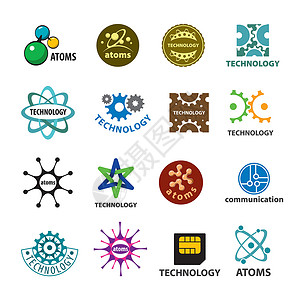 最大的矢量标识技术和原子收集的最大集成图片