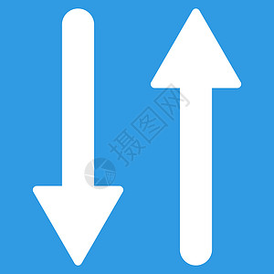 蓝色凉拖交换垂直平面白颜色图标 V镜子运动导航光标背景字拖蓝色同步指针字形设计图片