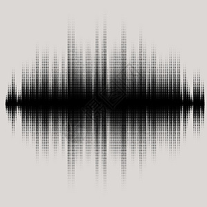 矢量声波设置 音效平准技术 脉冲音乐 音乐模式和纹理的矢量插图录音机振动信号频率曲线脉冲收音机波浪状均衡器配乐背景图片