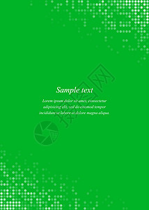 绿色宣传单绿页角设计模板小册子绿色名片制品公司风格瓷砖圆圈邀请函插图设计图片