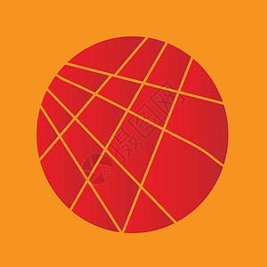 切片红圈艺术艺术品橙子光盘圆形插图圆圈绘画背景图片