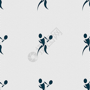 网球场地网球图标标志 具有几何纹理的无缝模式 韦克托标语场地冠军圆圈插图玩家游戏锦标赛跑步竞赛设计图片
