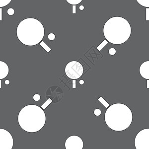 新用户专享乒乓球图标标志 灰色背景上的无缝模式 韦克托苦恼乐趣按钮插图竞赛锦标赛游戏网球运动法庭设计图片