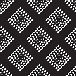 向量几何无缝模式 重复抽象点创造力平行线织物圆形插图打印菱形正方形纺织品圆圈背景图片