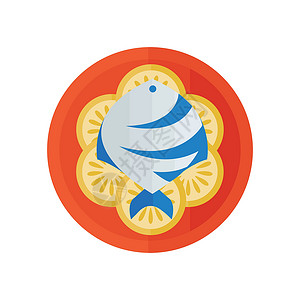 鲈鱼鱼沙拉矢量设计设计图片
