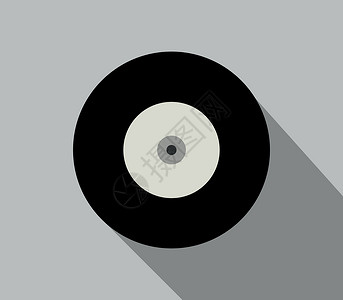 唱片图标素材黑胶唱片插图标签光盘迪厅舞蹈立体声专辑网络黑色留声机设计图片