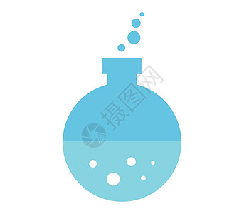 药水图标活力魔法液体化学果汁科学乐趣瓶子气泡卡通片背景图片