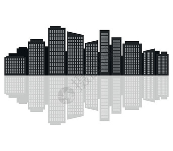 城市天线景观公寓住房天际横幅建筑场景建筑学财产插图背景图片