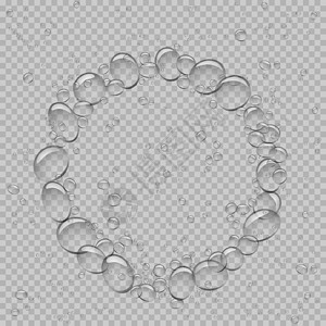 水氧活肤水泡泡圆圈透明设计图片