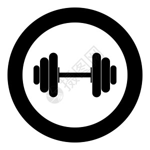 肌肉素材图哑铃圆形或圆形的黑色图标健身房锻炼重量圆圈训练运动身体力量肌肉杠铃设计图片