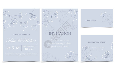 草地婚礼矢量花卉邀请边界植物纪念日草地装饰新娘框架卡片打印艺术品设计图片