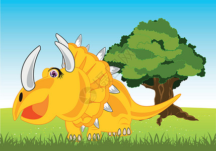 失真卡顿电音古代恐龙的卡顿(Cartoon)设计图片