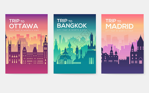 吉隆坡双子塔旅行信息卡 封面横幅的景观模板 智利的国家加拿大泰国西班牙马来西亚非洲亚洲波兰阿联酋和耶路撒冷 se风景奇迹传统指南游客城市化生设计图片