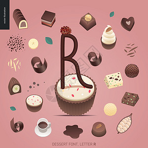 巧克力坚果蛋糕甜品诱惑fon美食小吃面团鞭子坚果馅饼焦糖咖啡店字母营养设计图片