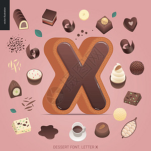巧克力坚果蛋糕甜品诱惑fon晶圆蛋糕鞭子坚果馅饼食物甜点奶糖营养字母设计图片