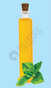 阿玛菲海岸聚斑基本油量矢量说明 阿洛玛治疗温泉芳香文化药店草本植物护理植物群插图瓶子草药设计图片