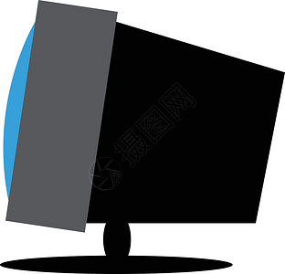 老式盒式电视机矢量或彩色图案设计图片