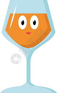 甜葡萄酒白色背景艺术瓶子餐厅橙子绘画酒吧标签饮食玻璃菜单设计图片