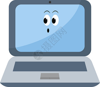 白色背景上的笔记本黑色商业屏幕金属空白监视器灰色电脑电子背景图片