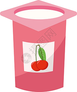 酸奶慕斯蛋糕粉红色酸奶与在白色 backgrou设计图片