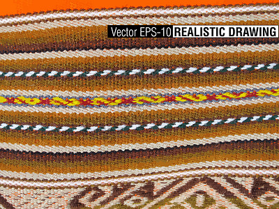 秘鲁库斯科南美印地安梭织布艺术纺织品羊毛材料宗教传统手工组织毯子编织设计图片