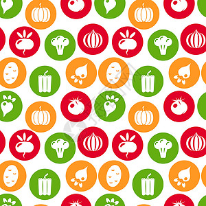 香菜蔬菜无缝模式 线性图形 蔬菜背景 斯堪的纳维亚风格 健康食品模式 矢量图设计图片