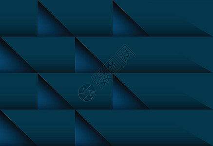 海军蓝蓝色抽象的卡片几何背景 每年公文设计图片