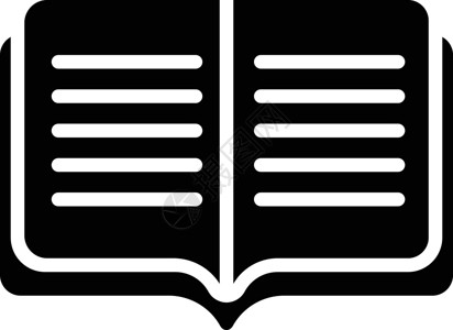 书的图标读数黑色插图图书字典百科文学图书馆小说文档图标设计图片
