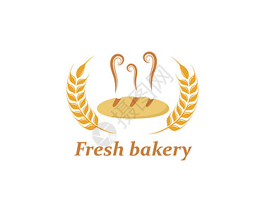小麦矢量图面包店徽标矢量图厨师早餐面粉木头甜点巧克力面团盘子脆皮小吃设计图片