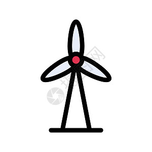 荷兰郁金香风车涡轮机面粉活力涡轮力量技术旅行小麦农场螺旋桨插图设计图片