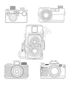 单反相机镜头盖涂鸦相机设计图片