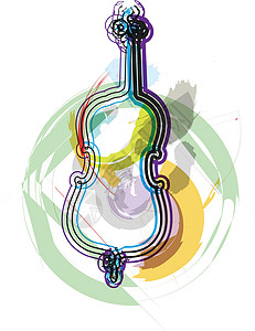奏鸣曲抽象乐器它制作图案训练绘画草图作曲家大提琴音乐低音沉思插图脖子设计图片