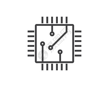 我嫉妒了电路板线 cpu 芯片图标标志插图 vecto控制器半导体硬件木板技术计算内存芯片组显卡打印设计图片