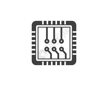 我错了电路板线 cpu 芯片图标标志插图 vecto记忆计算控制器母板电脑硬件内存芯片组半导体工程设计图片