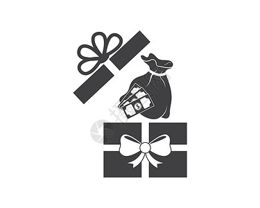 海盗图标礼品盒标志矢量 ico正方形假期展示装饰礼盒插图周年生日问候语风格设计图片