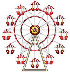 航母主题公园摩轮轮运输绘画旗帜童年马戏团摩天轮乐趣卡通片圆圈两极设计图片