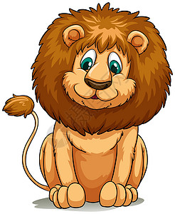 乖巧小美女乖巧的棕色狮子座濒危荒野狮子草原豹属丛林哺乳猫科动物绘画设计图片