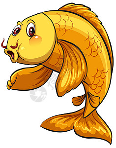 大尾巴一条鱼钓鱼尾巴颅骨渔夫白色黄色神灵水产动物养殖设计图片