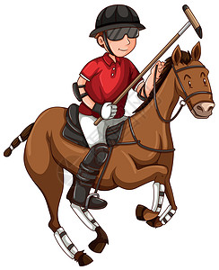 骑师玩 pol 骑马的人活动曲棍球绘画艺术闲暇男人插图小路运动员剪裁设计图片