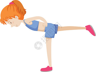 屈腿训练做健身房锻炼的女孩设计图片