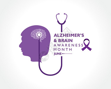 老年痴呆症月观察到的阿尔茨海默病和大脑意识月的病媒说明治愈全世界记忆诊断国家活动损失插图世界预防设计图片