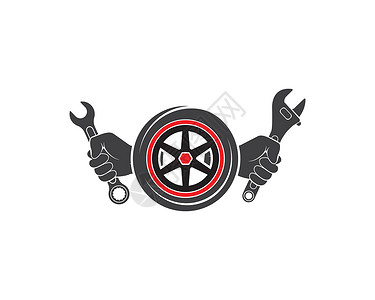 轮胎图标汽车服务它制作图案的扳手图标矢量车站标识作坊机器车辆机械齿轮轮胎活塞运输设计图片