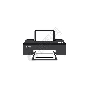 打印机填色图标打印机矢量图标插图设计喷墨商业屏幕电子产品技术秘书墨盒复印机打印传真设计图片