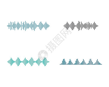 声音矢量声波矢量 ico立体声音乐光谱俱乐部技术波形放大器墙纸脉冲玩家设计图片