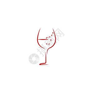 红酒杯素材葡萄酒标志模板矢量符号酒厂假期红色标签菜单标识酒杯酒精食物玻璃设计图片