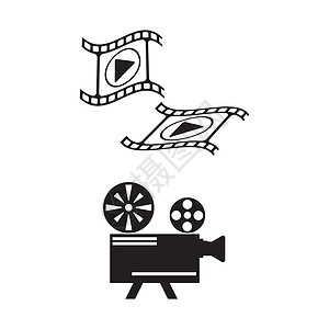 电影标识电影矢量设计它制作图案磁带摄影照片视频供应商卷轴幻灯片插图服务商业设计图片