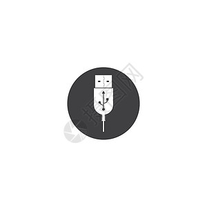 美标插头Usb 闪存驱动器电缆图标符号按钮 连接器内存标志 矢量插图图像贮存技术驾驶网络硬件插头记忆磁盘黑色电脑设计图片