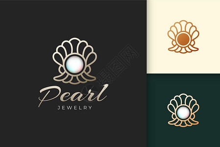 桔子水晶酒店豪华珍珠标志代表适合酒店或餐厅的珠宝或宝石设计图片